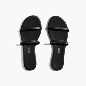 NEW - TKEES Gemma Slide Sandal Black Leather